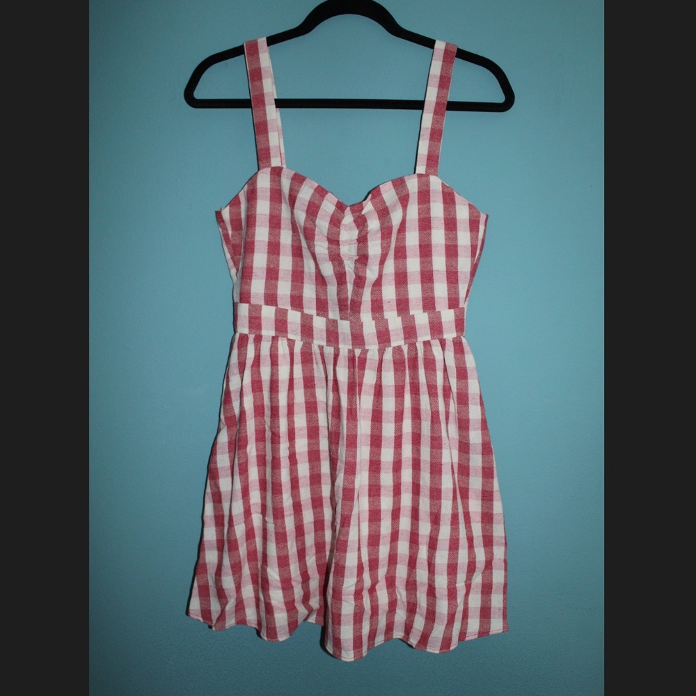 Pink Plaid Sun Dress